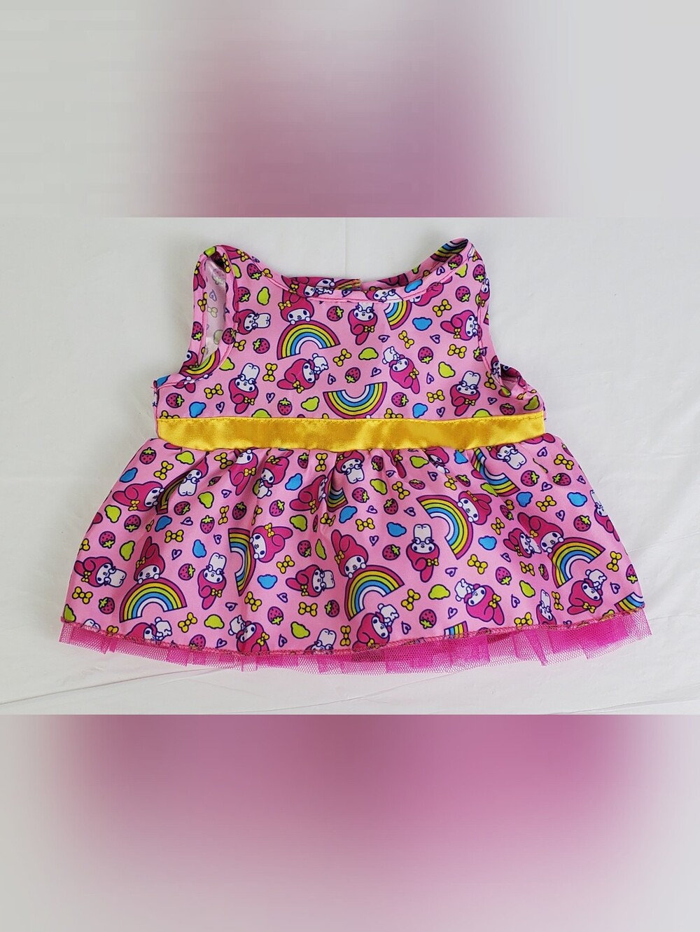 Build-A-Bear BABW Sanrio Hello Kitty and Friends My Melody Rainbow Dress Outfit